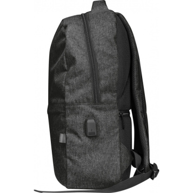 Logo trade promotional giveaway photo of: rPET backpack RIMINI