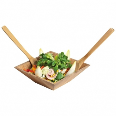 Logo trade promotional items image of: Bamboo salad servers CAPUA