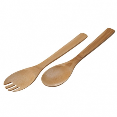 Logotrade promotional item picture of: Bamboo salad servers CAPUA