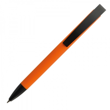 Logo trade promotional items image of: Metal ballpen soft touch BRESCIA