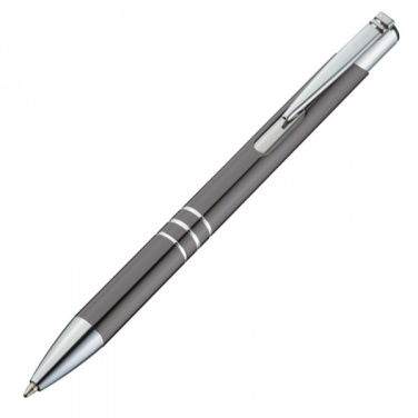 Logo trade promotional merchandise image of: Metal ballpen ASCOT