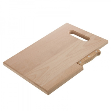 Logo trade business gift photo of: Wooden board with knife LIZZANO