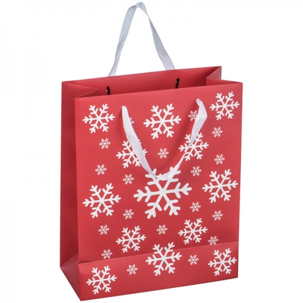 Logo trade promotional giveaways image of: Big Christmas paper bag ROMBAS