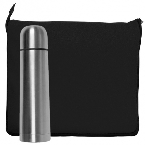 Logotrade advertising product image of: Set fleece blanket and thermal flask LIVERPOOL