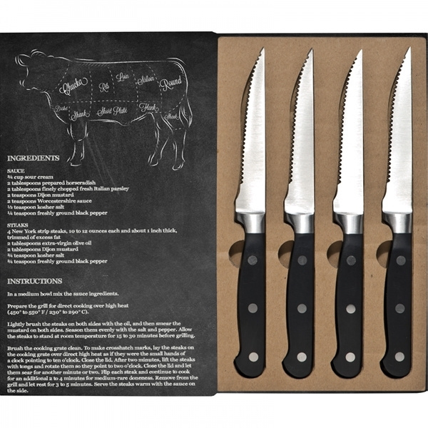 Logotrade corporate gift image of: Steak knife set LONDON