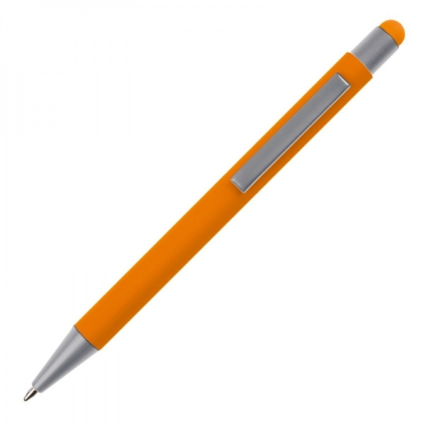 Logo trade corporate gift photo of: Metal ballpen touch pen soft touch SALT LAKE CITY