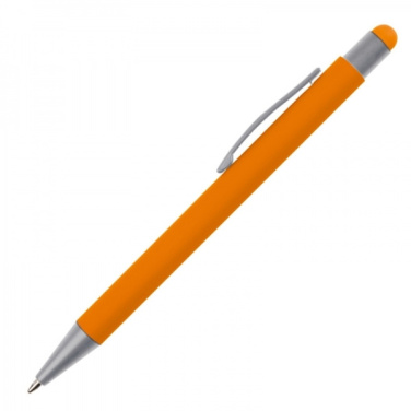 Logo trade promotional giveaways picture of: Metal ballpen touch pen soft touch SALT LAKE CITY