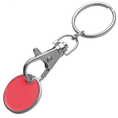 Logo trade promotional merchandise photo of: Keyring with shopping coin ARRAS