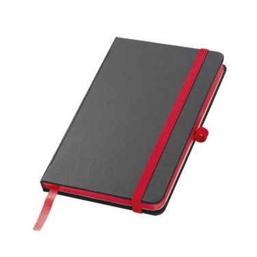 Logo trade promotional merchandise picture of: Notebook A6 ROSTOCK