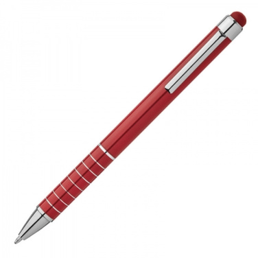 Logo trade promotional item photo of: Metal ballpen with touch pen LUEBO