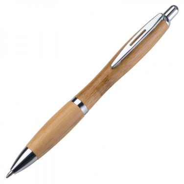 Logo trade promotional giveaways image of: Wooden ballpen BRENTWOOD