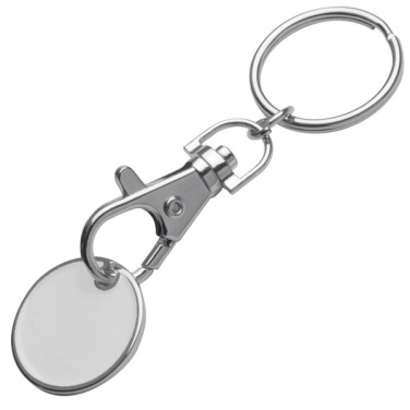 Logo trade advertising products image of: Keyring with shopping coin ARRAS