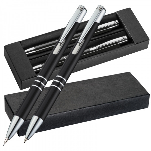 Logotrade promotional items photo of: Metal writing set CLAREMONT