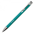 Metal ballpen NEW JERSEY, turquoise