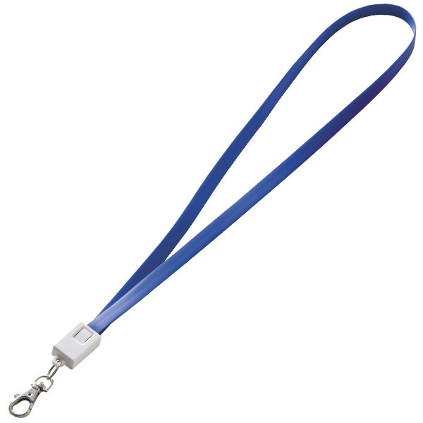 Logo trade promotional merchandise picture of: Lanyard with usb cable LE PORT