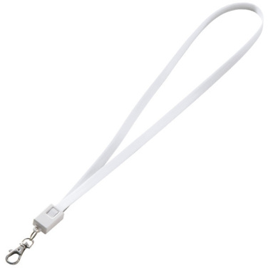 Logo trade advertising products image of: Lanyard with usb cable LE PORT