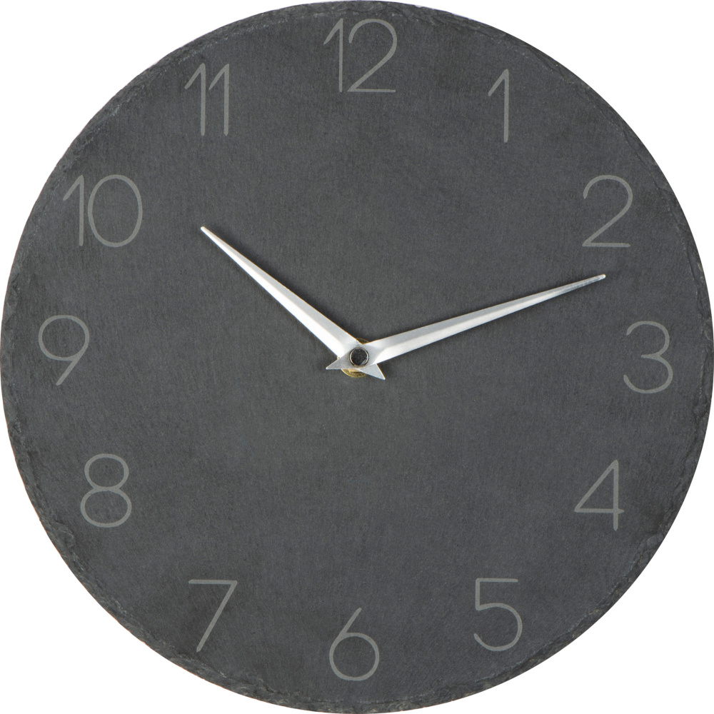 Logo trade promotional merchandise image of: Slate wall clock GRAZ