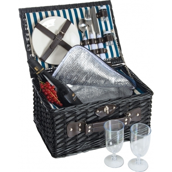 Logotrade promotional gift image of: Picnic basket RIVA DEL GARDA