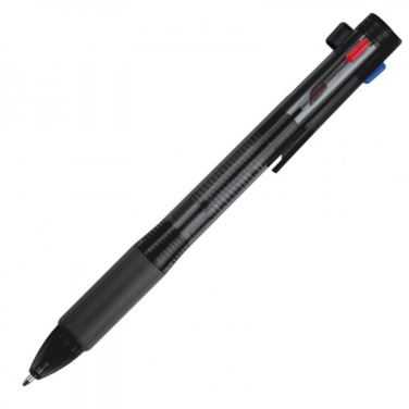 Logo trade promotional giveaways image of: Plastic ballpen 4in1 NEAPEL