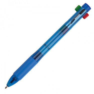 Logo trade corporate gifts image of: Plastic ballpen 4in1 NEAPEL