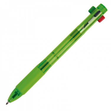 Logo trade corporate gift photo of: Plastic ballpen 4in1 NEAPEL