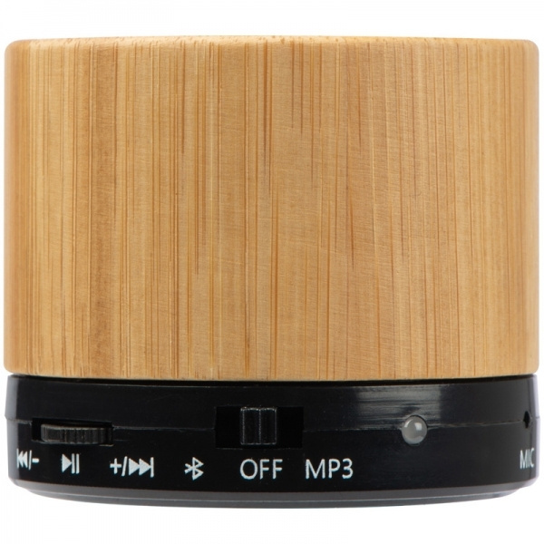 Logo trade promotional giveaways image of: Bamboo bluetooth speaker FLEEDWOOD