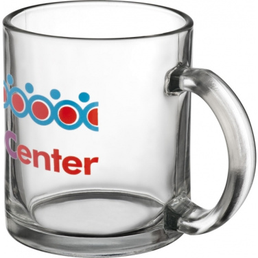 Logo trade promotional giveaways image of: Glass mug LIMERICK 300 ml