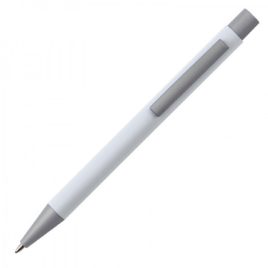 Logo trade promotional giveaways image of: Metal ballpen soft touch ABU DHABI