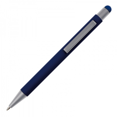 Logo trade promotional gifts image of: Metal ballpen touch pen soft touch SALT LAKE CITY