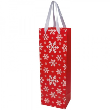 Logo trade promotional merchandise picture of: Wine bag in Christmas design LAPLAND