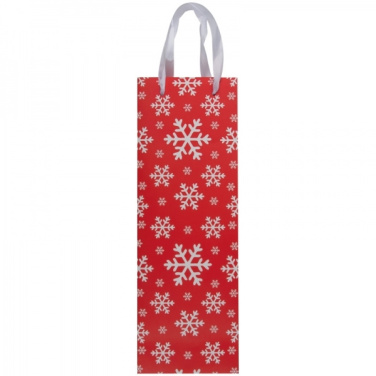 Logo trade promotional product photo of: Wine bag in Christmas design LAPLAND