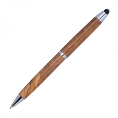 Logotrade business gift image of: Wooden ballpen with touch function ERFURT