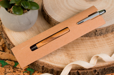 Logotrade corporate gift image of: Wooden ballpen with touch function ERFURT