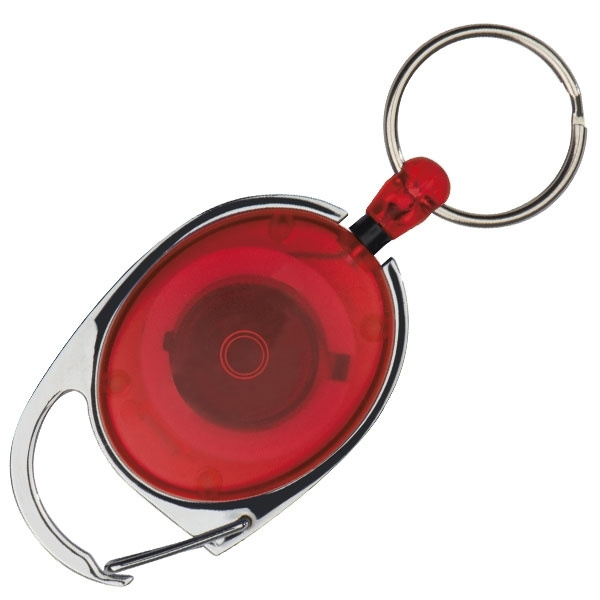 Logo trade promotional merchandise photo of: Ski-Pass with Carabiner Keyring EMPLOYEE