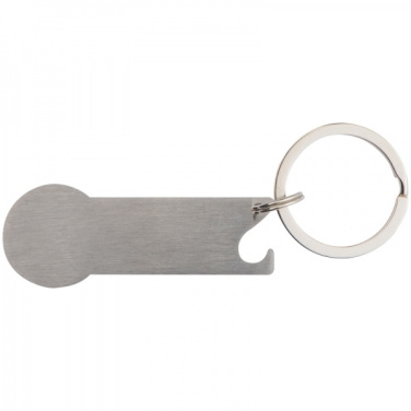 Logo trade promotional merchandise picture of: Keyring with shopping cart chip STICKIT