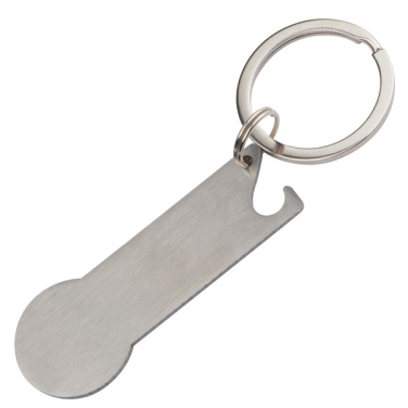 Logo trade promotional gifts picture of: Keyring with shopping cart chip STICKIT