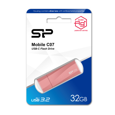 Logo trade promotional giveaway photo of: PENDRIVE SILICON POWER MOBILE - C07 3.2 32GB