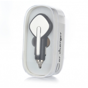 Logo trade promotional giveaway photo of: Dual USB Car Charger