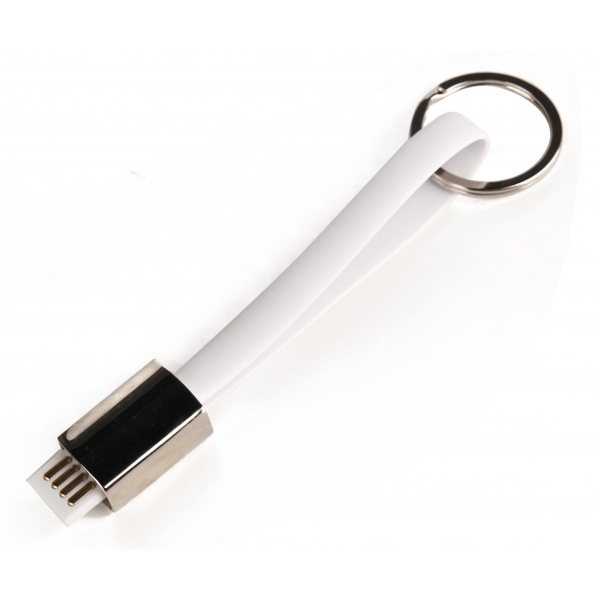 Logo trade corporate gifts picture of: Data transfer cable and keyring