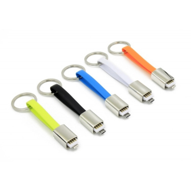 Logotrade promotional items photo of: Data transfer cable and keyring