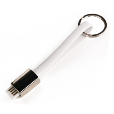 Logo trade advertising products picture of: Data transfer cable and keyring