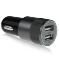 Metal car charger, black