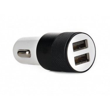 Logo trade promotional giveaway photo of: Metal car charger