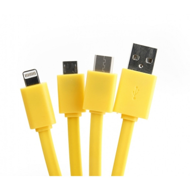 Logo trade promotional products picture of: Personalized charging cable 3in1