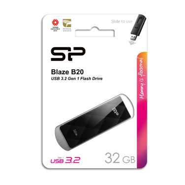 Logo trade promotional products image of: Pendrive Silicon Power B20 USB 3.0