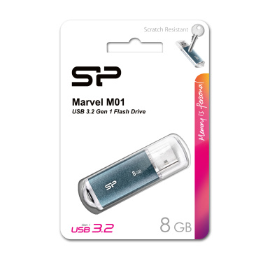 Logo trade promotional merchandise photo of: Pendrive Silicon Power Marvel M01 3.0