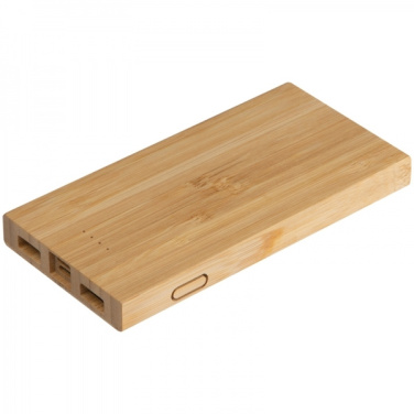 Logotrade promotional merchandise picture of: Bamboo power bank KATOWICE