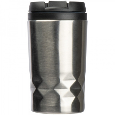 Logo trade corporate gifts image of: Stainless steel mug with lid ROMA 250 ml