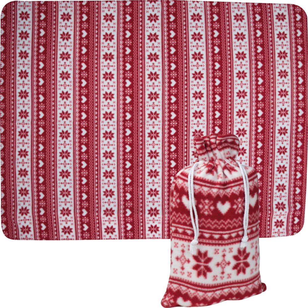 Logotrade promotional products photo of: Christmassy blanket DEBRECEN