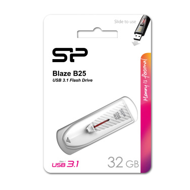 Logo trade promotional gift photo of: Pendrive Silicon Power Blaze B25 3.1